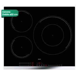 Svan SI3601SB32 Placa Inducción 60cm 3 Zonas Cristal Negro