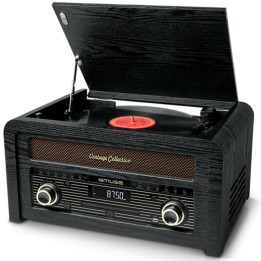 Muse MT115W Tocadisco BT/RADIO/CD Negro
