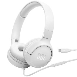 Jbl Tune 520C Auricular con cable y conexión USB-C Blanco