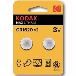KODAK CR1620 BATERÍA LITHIUM 3V 2 UNDS (30417694)