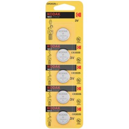 KODAK CR2025 Batería deLlitio ULTRA 3V 5 Unidades (30411562)