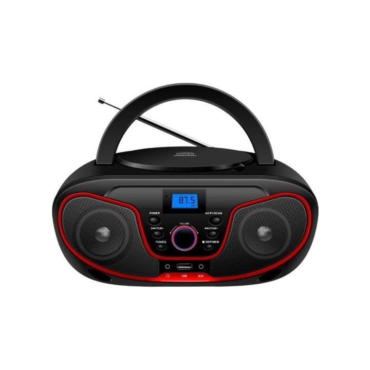 Daewoo DW3013 Radio CD, Bluetooth ,USB, Ecualizador Rojo