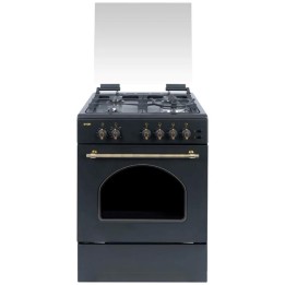 Svan SKGW4600RN Cocina Gas 60cm Rustico Negro