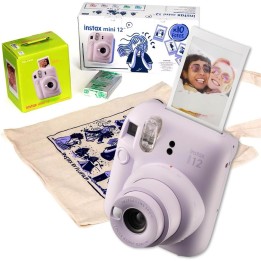 Fujifilm Instax Mini 12 Cámara Instantánea Kit Regalo Lilac Purple