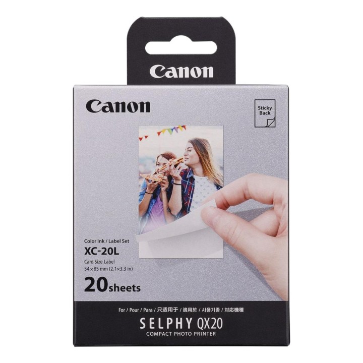 Canon XC-20L Papel Fotográfico para QX20 Pack 20 Pegatinas