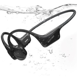 Doogee BoneBeat Swim Auricular de Conducción Osea BT y MP3 para Nadar Negro