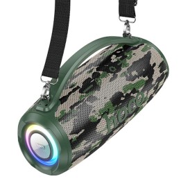 Hoco HA4 Altavoz Bluetooth 40W con Luces RGB Camuflaje