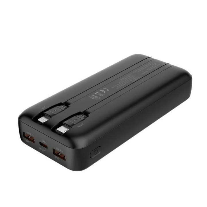 POWERBANK COOLBOX DP20 20000MAH USB-C + LIGHTNING BLACK