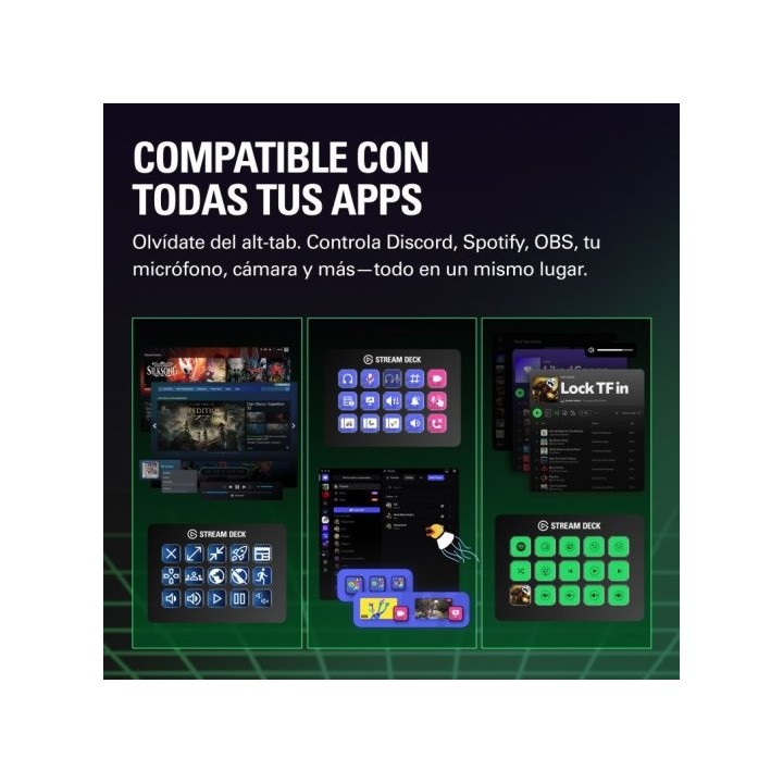 STREAM DECK ELGATO MK.2 15 BOTONES PERSONALIZABLES PANTALLA LCD BLACK