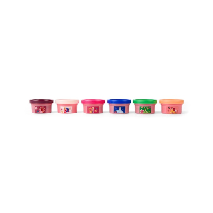 Blister 6 mini botes plastilina Princesas Disney