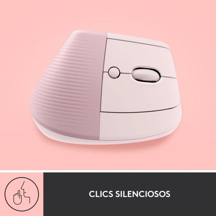 RATON LOGITECH LIFT VERTICAL WIRELESS ERGONOMIC 4000DPI 5 BOTONES ROSE