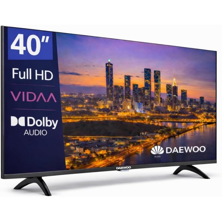 TELEVISOR DAEWOO 40 LED FHD USB SMART TV VIDAA WIFI BLUETOOTH