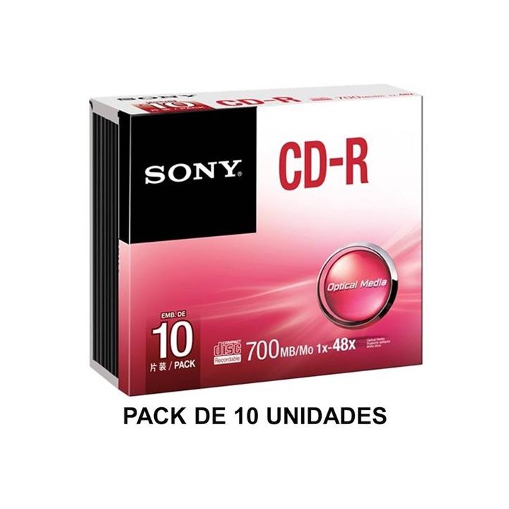 SONY CD-R80 48X 700 MB (PACK DE 10)