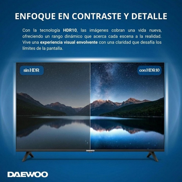TELEVISOR DAEWOO 40 LED FHD USB SMART TV VIDAA WIFI BLUETOOTH