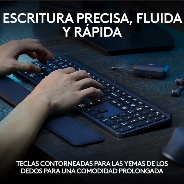 TECLADO LOGITECH MX KEYS S BLUETOOTH WIRELESS GRAFITO