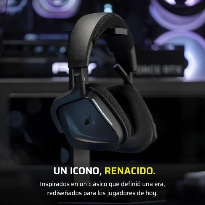 AURICULARES + MICROFONO CORSAIR VOID WIRELESS GAMING HEADSET BLACK