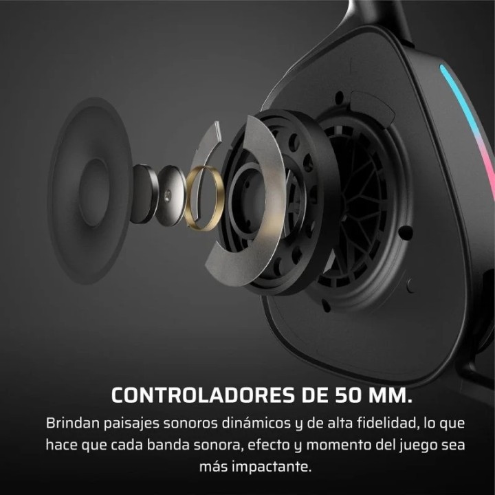 AURICULARES + MICROFONO CORSAIR VOID WIRELESS GAMING HEADSET BLACK