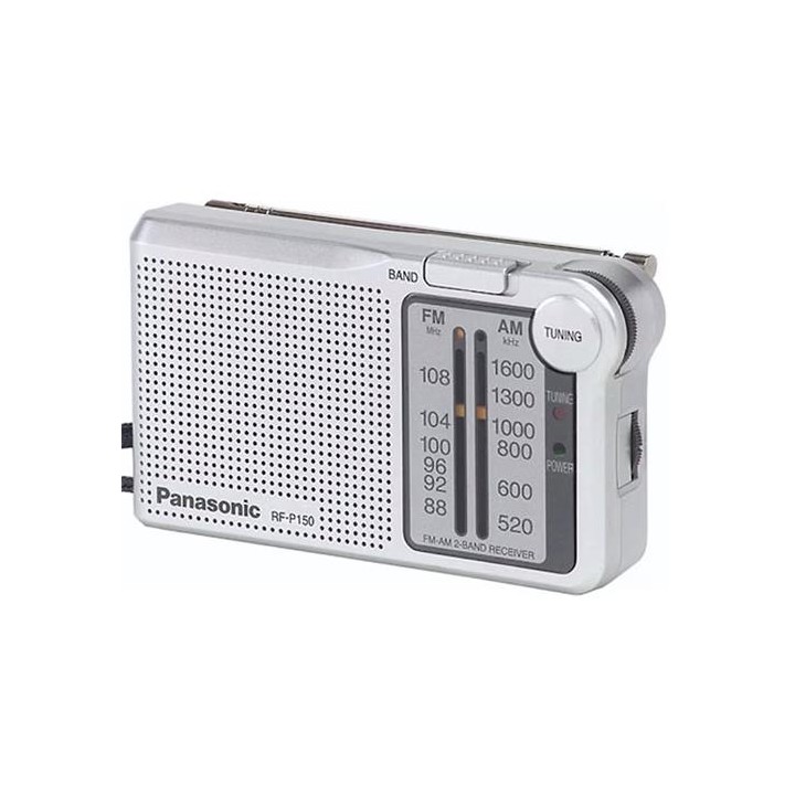 Panasonic RF-P150D Radio Portátil AM/FM Pilas Plata