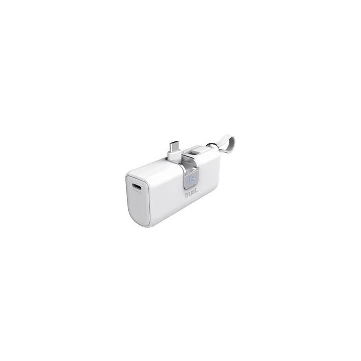 POWERBANK TRUST PACTO 5000MAH USB-C PD WHITE