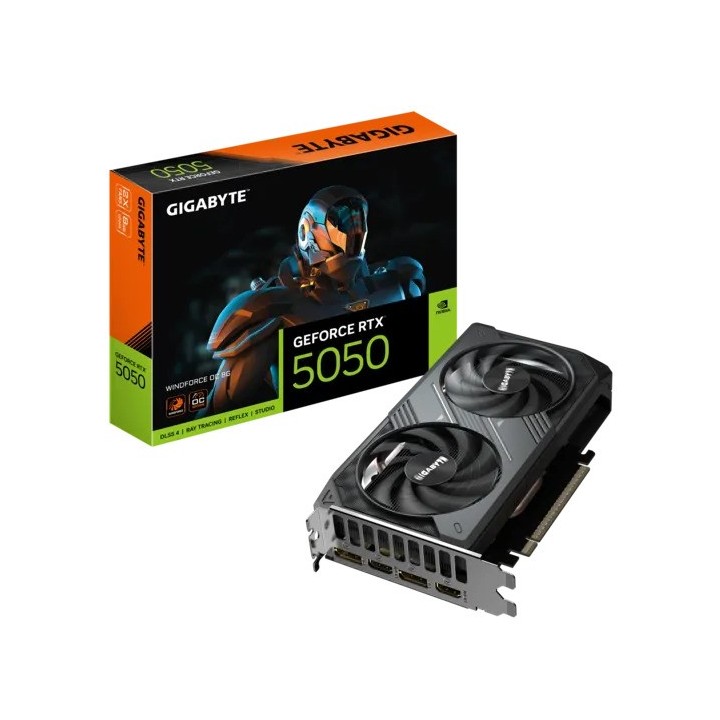 TARJETA DE VIDEO GIGABYTE NVIDIA RTX 5050 WINDFORCE 8GB GDRR6 PCIE 5.0