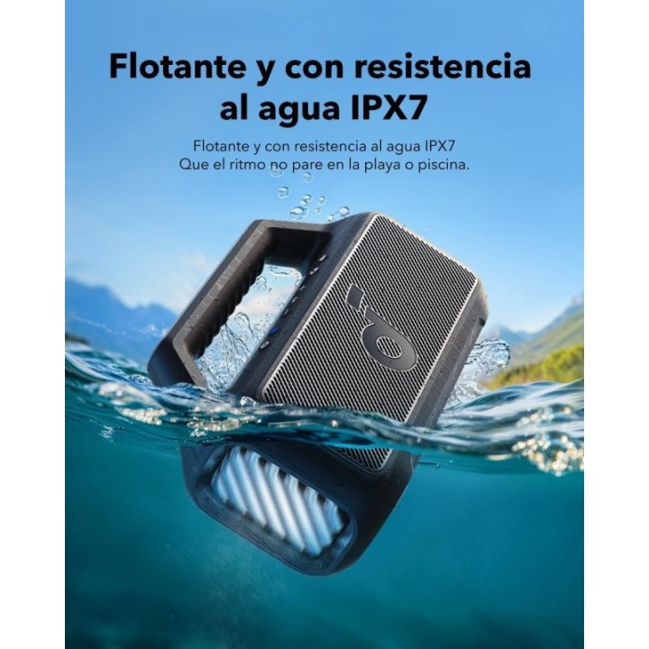 ALTAVOZ ANKER SOUNDCORE BOOM 2 80W BLUETOOTH IPX7 BLACK