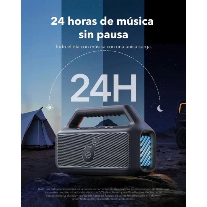 ALTAVOZ ANKER SOUNDCORE BOOM 2 80W BLUETOOTH IPX7 BLACK