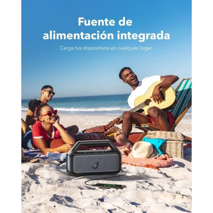 ALTAVOZ ANKER SOUNDCORE BOOM 2 80W BLUETOOTH IPX7 BLACK