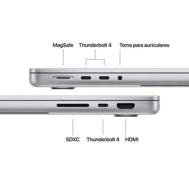 PORTATIL APPLE MACBOOK PRO M5/10-CORE CPU/16GB/SSD1TB/10-CORE GPU/14.2 SILVER