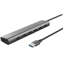 HUB USB TRUST HALYX 7 PUERTOS USB 3.2 7X USB-A 1X USB-C