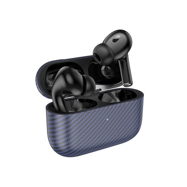Hoco EW47 Plus True Auricular Inalámbrico Diseño Carbono Azul