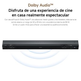 Barra de Sonido Xiaomi Sound Bar Pro 2.0 84W Bluetooth y Dolby Audio