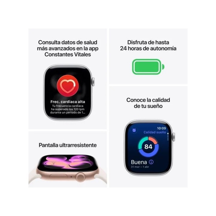 APPLE WATCH SERIES 11 46MM GREY CORREA BLACK (S/M)