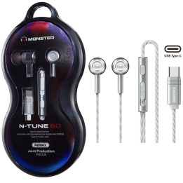 Remax for Monster RM-598a Metal Auricular USB-C Silver
