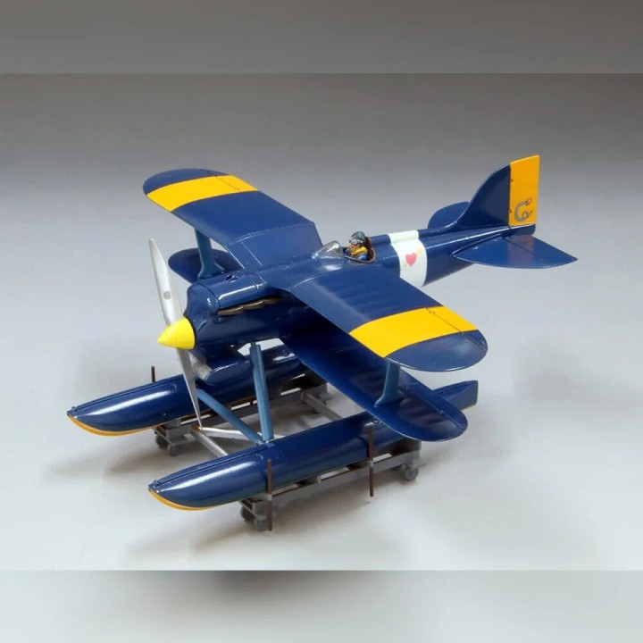 Maqueta Model Kit Curtiss R3C-0 Seaplane + Donald Curtis Porco Rosso