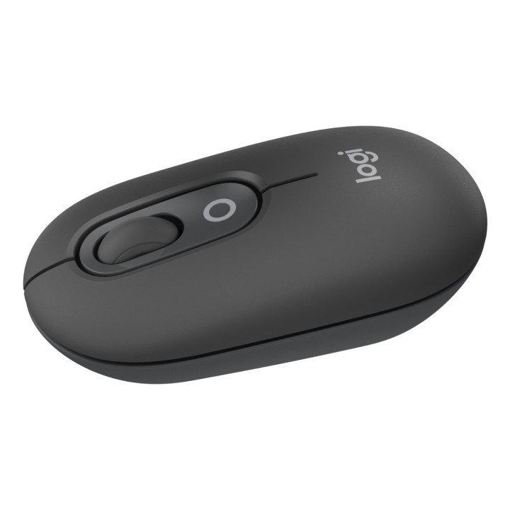 Logitech POP Mouse, ratón inalámbrico Bluetooth compacto y portátil con botones programables y clics discretos, tecnología