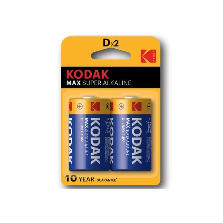 KODAK LR-20 D MAX ALKALINA 2 UNDS (30952843)