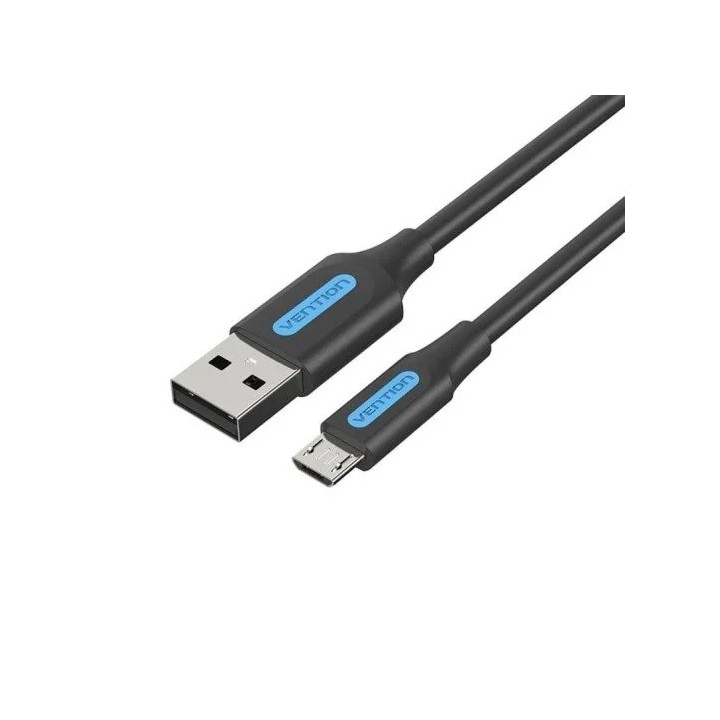 CABLE VENTION USB-A 2.0 - MICRO USB 60W 480MBPS 1.5M BLACK