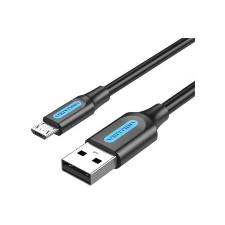 CABLE VENTION USB-A 2.0 - MICRO USB 60W 480MBPS 1.5M BLACK