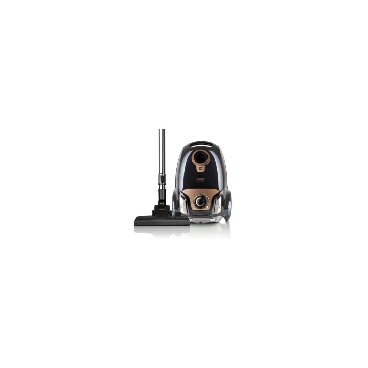 ASPIRADOR DE TRINEO HAEGER SÍšPER SILENT 750W FILTRO HEPA BOLSA POLVO LAVABLE 4L 5 NIVELES FILTRADO NEGRO VC-75B.039A