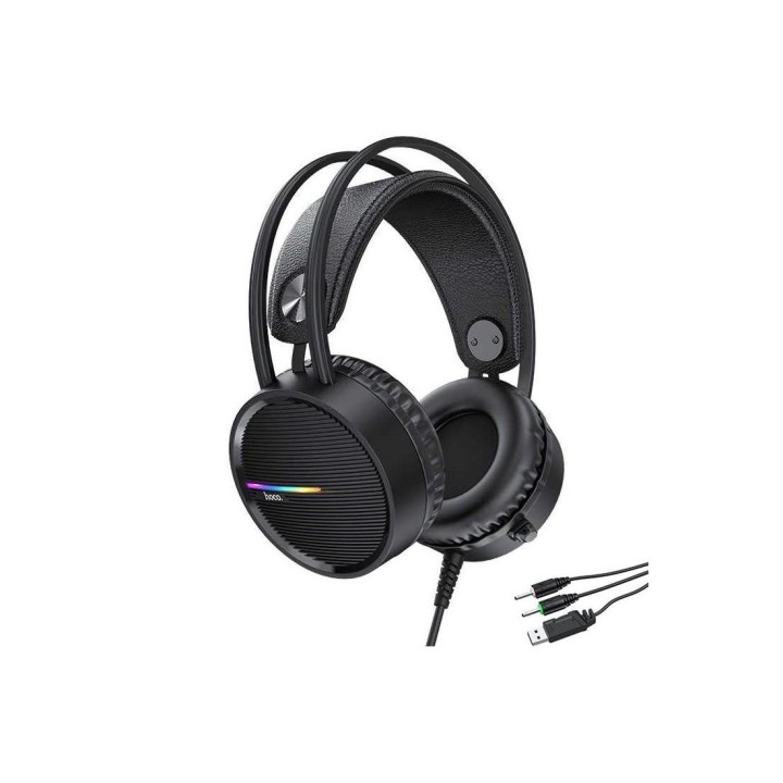 Auricular Hoco W100 Auricular Gaming con Micrófono y conexión USB y Jack