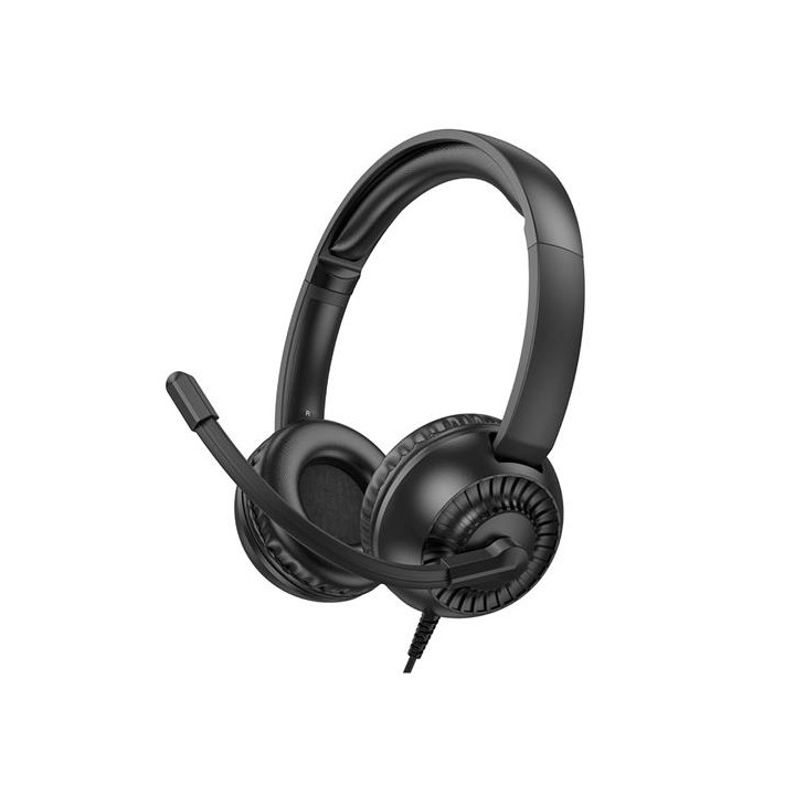 Hoco W112 Auricular para Teletrabajo y Videollamadas Negro