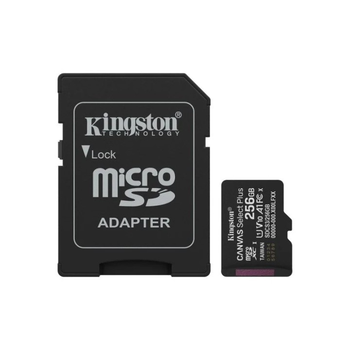 MEMORIA MICRO SD 256GB KINGSTON XC C10 150MB/S + ADAPTADOR SD