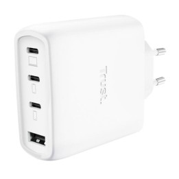 CARGADOR TRUST MAXO 3XUSB-C 1XUSB-A 65W + CABLE USB-C 2M WHITE