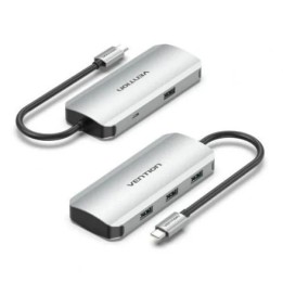 HUB VENTION USB-C 4 PUERTOS USB 3.0 / MICROUSB PD
