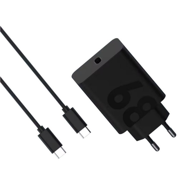 CARGADOR DE PARED MOTOROLA TURBOPOWER GAN USB-C 68W 20V/3.4A BLACK + CABLE USB-C 1M