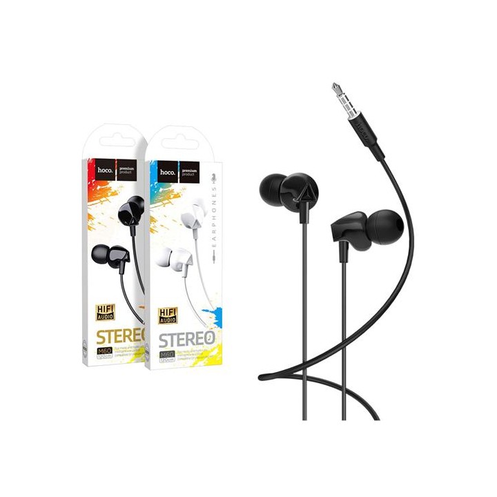 Hoco M60 Perfect Sound Universal Earphones con Micro Negro