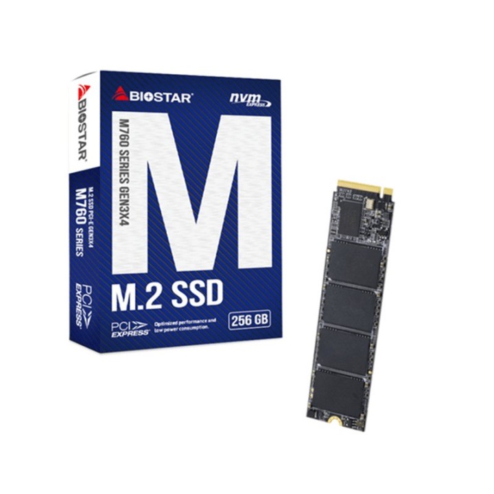DISCO DURO SSD BIOSTAR M760 256GB NVME M.2 2280 PCIE 4.0