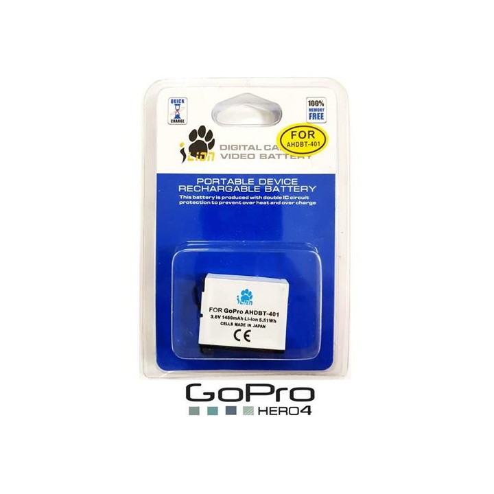 I-LION AHDBT-401 BATTERY HERO 4 COMPATIBLE