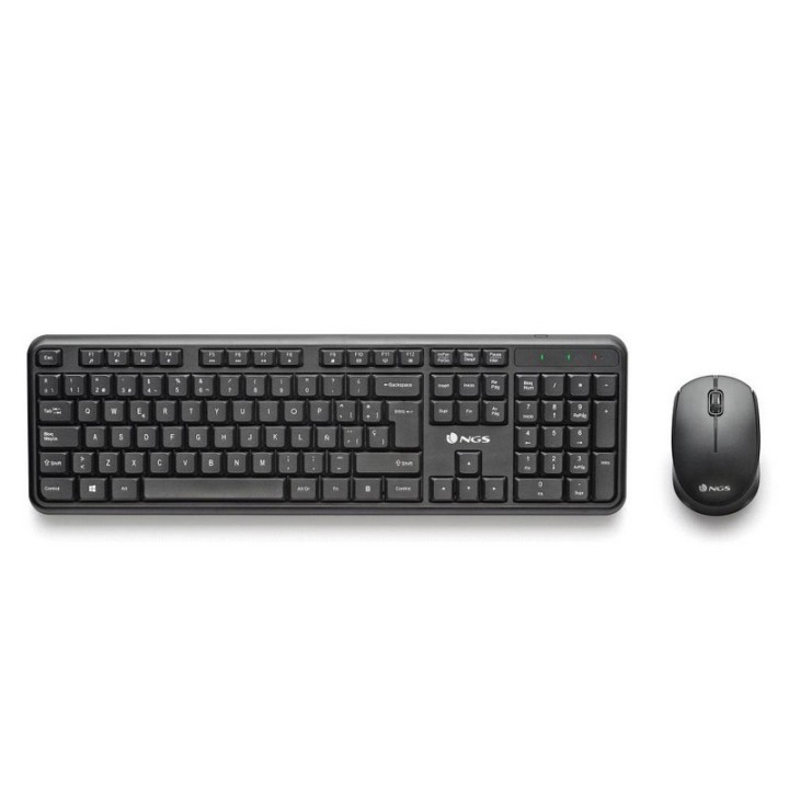 TECLADO + RATON NGS HARMONY WIRELESS MULTIMEDIA SILENT BLACK
