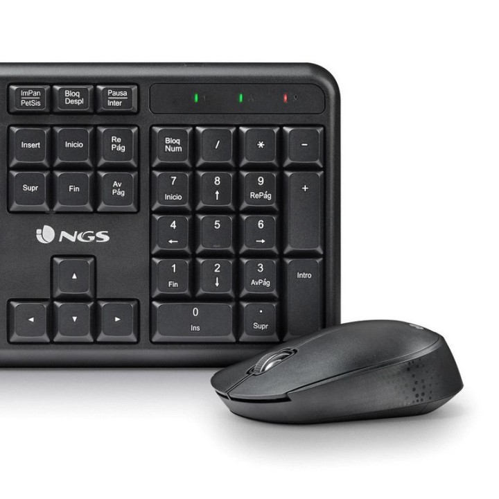 TECLADO + RATON NGS HARMONY WIRELESS MULTIMEDIA SILENT BLACK